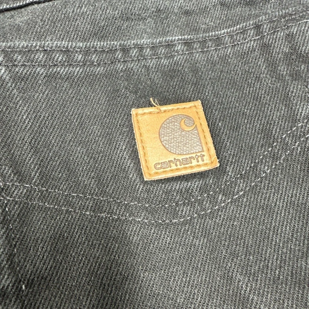 Vintage Carhartt B177 BLK Jeans Men's 44x32(42x32) Union Made in USA Black Denim